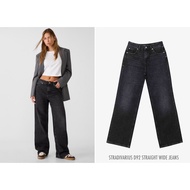 STRADIVARIUS High Waist JEANS STRAIGHT-Leg Cylinder D92 STRAIGHT WIDE (B0803)