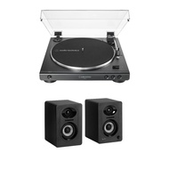 Audio-Technica AT-LP60X Fully Automatic Belt-Drive Stereo Turntable (Black) Bundle with Bluetooth St