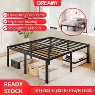 18inch Metal Bed Frame Queen Size Rangka Katil Besi Logam Queen/King Platform Iron Bed Katil Besi De