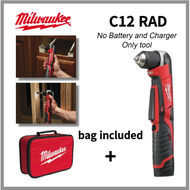 Milwaukee M12 C12 RAD SUB COMPACT RIGHT ANGLE DRILL bag included (no charger, no battery)
