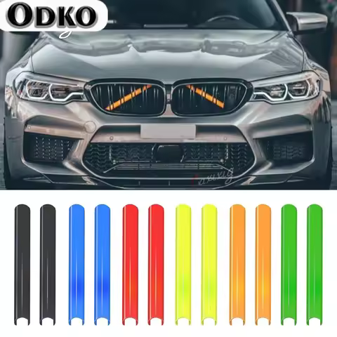 BETTERHUMZ Car Front Grille Trim Strip For BMW F20 F22 F25 F26 F30 F32 F44 G20 G30 F07 F10 X1 F48 G1