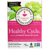 Traditional Medicinals Women's Teas Healthy Cycle // Caffeine Free // 16 Wrapped Tea Bags