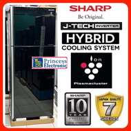 Kulkas Sharp 2 pintu SJ IG 471 PG BK J tech inverter hybrid plasmacluster