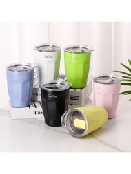 New Stylish Stainless Steel Double Layer Coffee Cup, 280ML/9.47OZ Vacuum Insulated Travel Mug For Ho