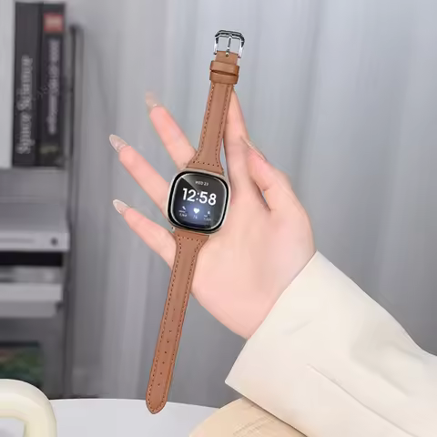 Smart Watch Strap for Fitbit Versa 2 3 4 Woman Leather For Fitbit Versa Sense 2/Sense Watch Band Rep