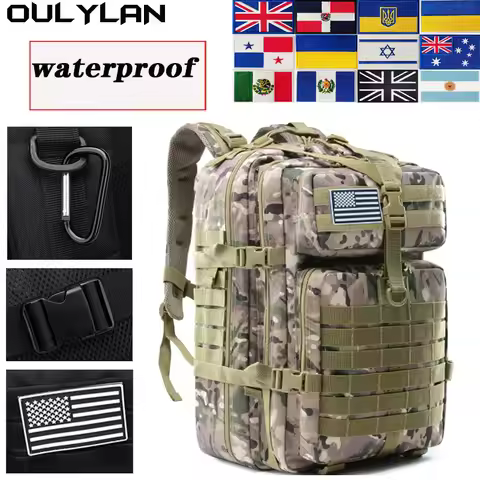 30L/50L 3P Backpack Tactical Men Sports Travel Backpack Camping Camouflage Rucksack Military Hiking 