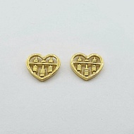 22k / 916 Gold Abacus Heart Earring