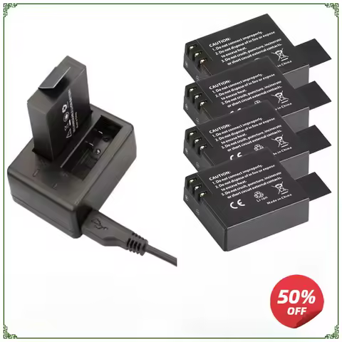 1350mAh SJ4000 Bateria Battery + Charger For SJCAM SJ5000 WIFI SJ7000 SJ8000 SJ4000WIFI SJ6000 EKEN 