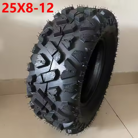 25X8-12 Front Tubeless 25*8-12 Vacuum Tire for Honda Four Wheel ATV 500CC Go Kart 12 Inch 25x10-12 T