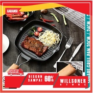Square Grill Pan Foldable Non-Stick / Grill Pan / Non-stick 20, 24, 28cm