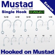 Mustad Kaiju Inline Single Hook Size 12 To 3/0 Fishing Lure Casting Hook / Mata Kail Gewang🪝