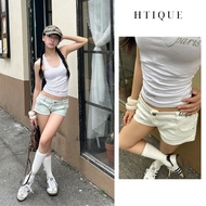 [SVIP] HTIQUE open sale y2k jeans, 2-color low-waist jeans create a unique waist QB06