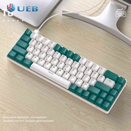 คีย์บอร์ดเมาส์แบบมีสาย T8 68ปุ่ม RGB คีย์บอร์ดสำหรับเล่นเกมแบบมีสายเรืองแสงไฟแบ็คไลท์สำหรับคอมพิวเตอ