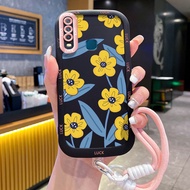 Casing hp for VIVO Y12 Y15 Y17 Y11 2019 Y12i Y3 Y3s 2020 Case Cartoon Flower Pattern Fashion Silicon