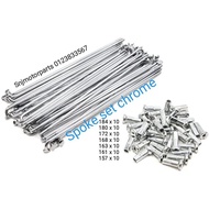 CHROME SPOKE SET hub lidi set . 184 180 172 168 163 161 157