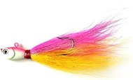 3/8oz Fishing bucktail jig fluke Lure Saltwater Freshwater Assorted kit for bass Striper Bluefish su