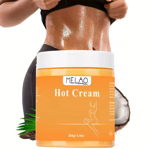 MELAO Hot Cream Massage Gel - Natural and 87% Organic Cellulite Cream - Multi Use Skin Toning Cream,