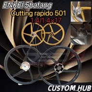 ENKEI 5BATANG SPORT RIM CUSTOM CUTTING RAPIDO 501 Y15 Y16