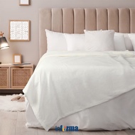 GERISAL Informa 150X200 cm Solid Microfiber Blanket - White Ivory Blanket Body Warming Cloth Bed Acc