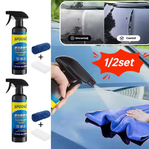 1/2PCS 500ml Car Rapid Nano Ceramic Coating Agent Spray Quick Effect Paint Polisher Effect Coating A