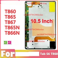 10.5" For  Tab S6 T860 T865 T865N T867 T866N 2019 SM-T860 SM-T865 Tablet LCD Display Replacement Tou