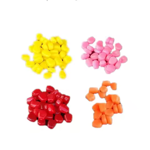100 pieces of submerged corn bait soft bait, carp silicone simulated corn soft bait, with a strong a