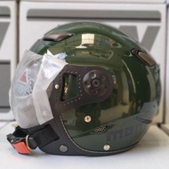 Helm Jpn Momo Kaca Pilot Army Gloss