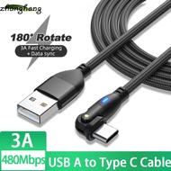 ZHANGHONG USB A to Type C Cable 3A 1m 2m  Mobile Phone USB Type C