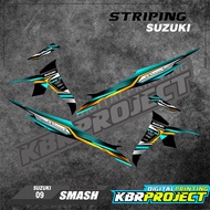 ( COD ) SMASH STICKER STRIPING MOTOR SUZUKI SMASH IP.09 STRIPING VARIASI RACING PETRONAS