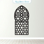 3D Islamic Pattern Cut Out Wall Art Kubah Mihrab Kerawang Islamic Dekorasi Dinding (d)