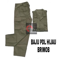BAJU PDL HIJAU OLIVE BRIMOB HANYA CELANA NYA SAJA