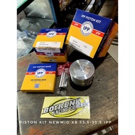 PISTON KIT SEHER SEKER NEW MIO XB SEMI DOME 53.5 54 55 PIN 15 IPP - BOYRENK