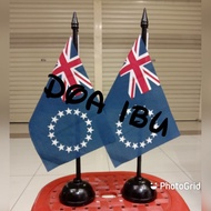 COOK ISLAND wooden table pole + flag