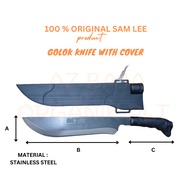 SAMLEE M2222 + GOLOK KNIFE WITH COVER (BLACK)