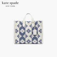 KATE SPADE NEW YORK SPADE FLOWER TWO-TONE CANVAS MANHATTAN LARGE TOTE KB157 กระเป๋าถือ