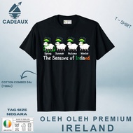 IRLANDIA 21-Piece SOUVENIR T-Shirt ASEAN COUNTRYTAG IRELAND Cotton Combed 24s SOUVENIR PREMIUM GIFT