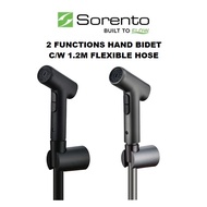 SORENTO SRT201-BL/SRT202-GM 2 FUNCTIONS HAND BIDET C/W 1.2M FLEXIBLE HOSE BLACK/GUNMETAL
