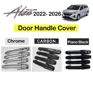 Perodua Alza 2022- 2025 Door Handle Cover Accessories Chrome Matt Black Carbon