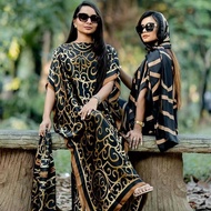 2025 Summer New Beach Vacation Imitation Silk Cover-Up Brocade Sun Protection Dress beach wear dress