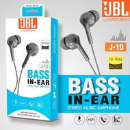 Handset / Headset / HF EarPods / HiFi Handsfree Earphone JBL J-10 ORIGINAL BY HARMAN FULL BASS+ SUPER MEGABIGBAS