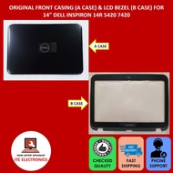 ORIGINAL NEW 14" DELL INSPIRON 14R 5420 7420 N5420 N7420 LCD TOP COVER SWICTHABLE A CASE &amp; BEZEL B CASE