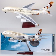 Etihad Airways A380 47CM Aircraft Model Die-cast Metal Airplane