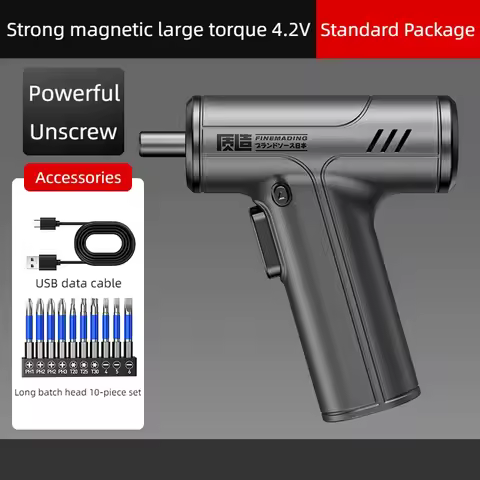 Electric Screwdriver Set 4.2V Cordless Mini Hand Electric Drill Rechargeable Screw Driver Multi-Func