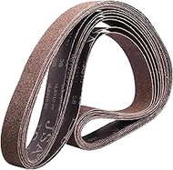 2 x 72 Inch Sanding Belts, 36 Grit Calcined Aluminum Oxide Metal Sanding Belts, 2x72 Belt Sander San
