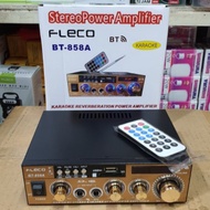 Fleco BT-858A Power Amplifier AC DC Bluetooth USB FM SD Mp3