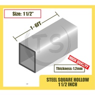 A36 SQUARE HOLLOW MILD STEEL 1-1/2" X 1-1/2" X 1.2MM THICKNESS (1-6 FT)