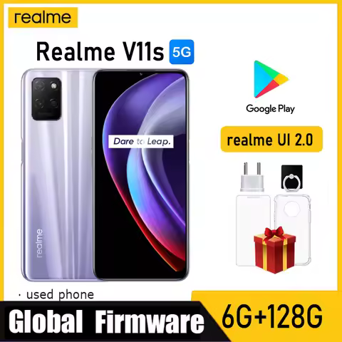 OPPO realme V11s 5G Global firmware MTK Dimensity 810 realme UI 2.0 Unlocked 6.5 inch 8GB 128GB Main
