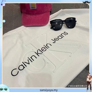 100%Original Calvin Klein Baju-T lelaki classic large print letter Baju-T wanita embroidered armband