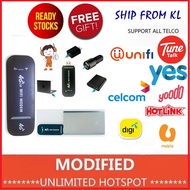 MODIFIED Unlimited 4G Data Wifi Router 150Mbps Ufi Hotspot Car Mifi Modem Broadband E8372/RS800/RS81