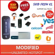 MODIFIED Unlimited 4G Data Wifi Router 150Mbps Ufi Hotspot Car Mifi Modem Broadband E8372/RS800/RS81